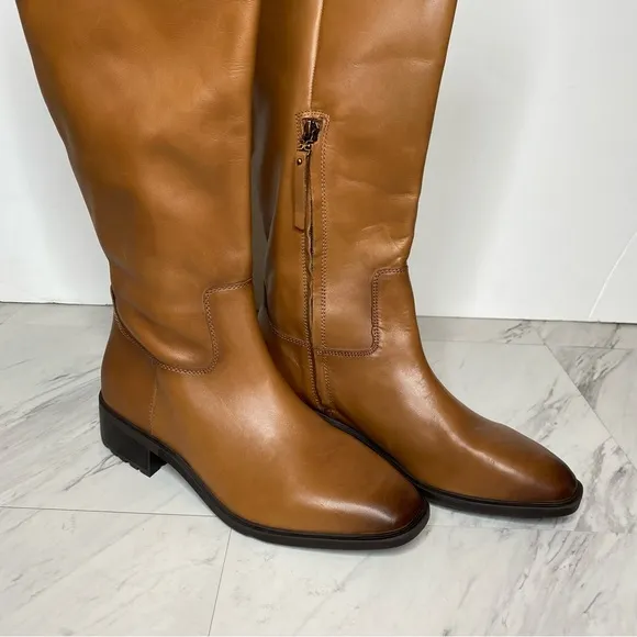 Sam Edelman Drina Brown Leather Riding Boot 8 1/2 M