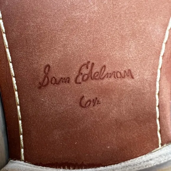 SAM EDELMAN FREDA TALL LEATHER RIDING BOOTS BROWN NWOT WOMEN'S SIZE 6.5