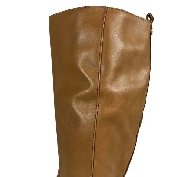 SAM EDELMAN FREDA TALL LEATHER RIDING BOOTS BROWN NWOT WOMEN'S SIZE 6.5