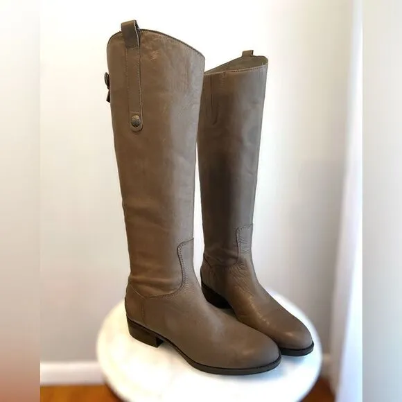 Sam Edelman Grey Penny Riding Boots Size 5.5M