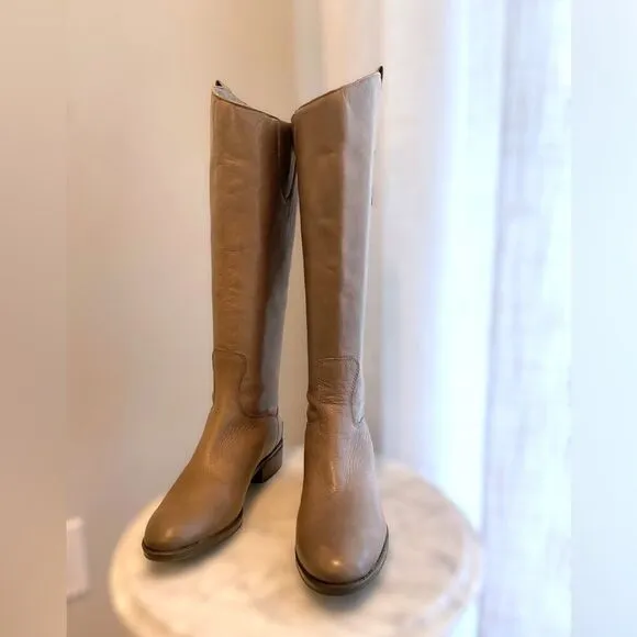 Sam Edelman Grey Penny Riding Boots Size 5.5M