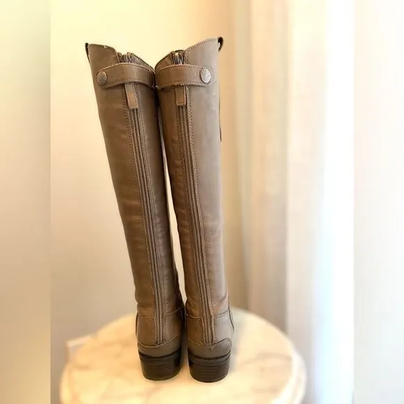 Sam Edelman Grey Penny Riding Boots Size 5.5M