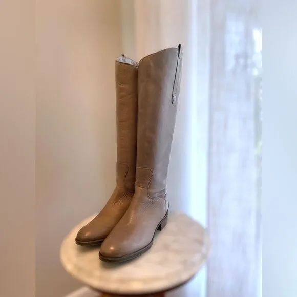 Sam Edelman Grey Penny Riding Boots Size 5.5M