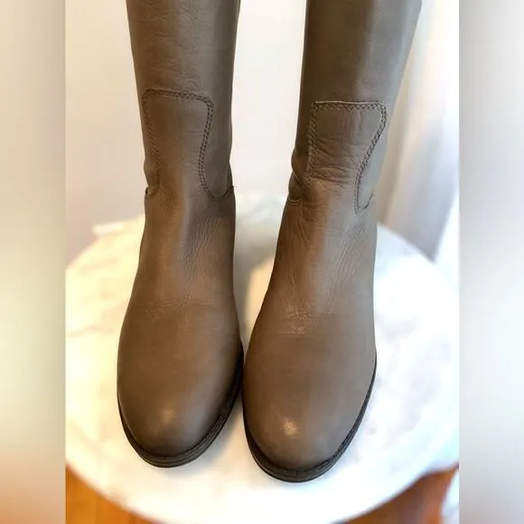 Sam Edelman Grey Penny Riding Boots Size 5.5M