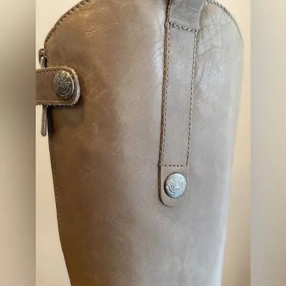 Sam Edelman Grey Penny Riding Boots Size 5.5M