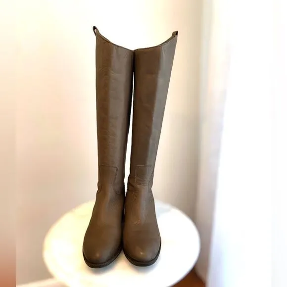 Sam Edelman Grey Penny Riding Boots Size 5.5M