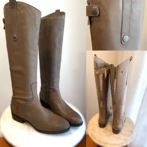 Sam Edelman Grey Penny Riding Boots Size 5.5M