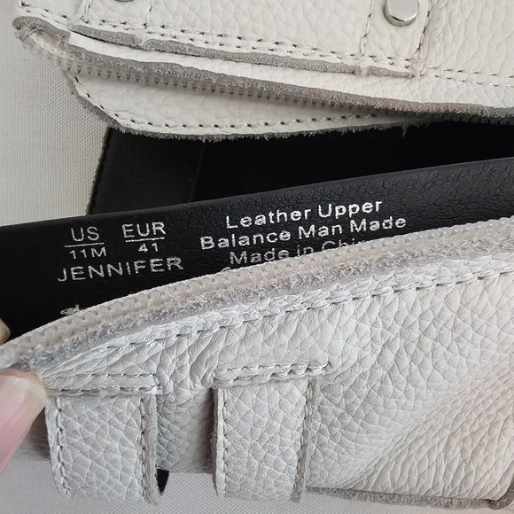 Sam Edelman Jennifer White Leather Combat Boots