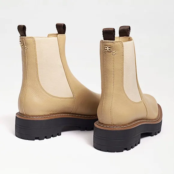 Sam Edelman Laguna Lug-Sole Leather Combat Boots Size 11, New in Box $170