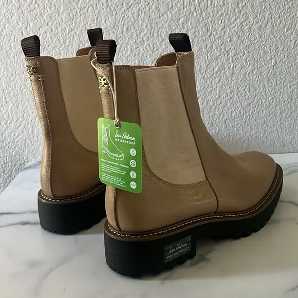Sam Edelman Laguna Lug-Sole Leather Combat Boots Size 11, New in Box $170