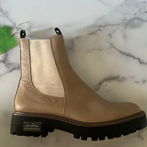 Sam Edelman Laguna Lug-Sole Leather Combat Boots Size 11, New in Box $170