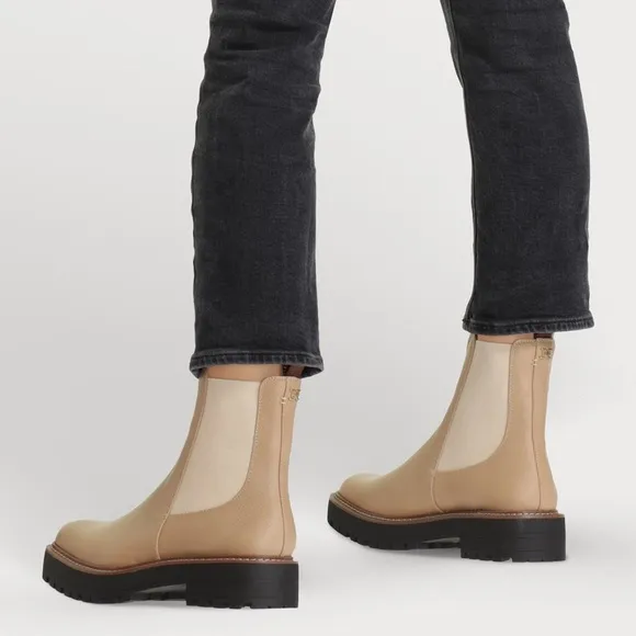 Sam Edelman Laguna Lug-Sole Leather Combat Boots Size 11, New in Box $170