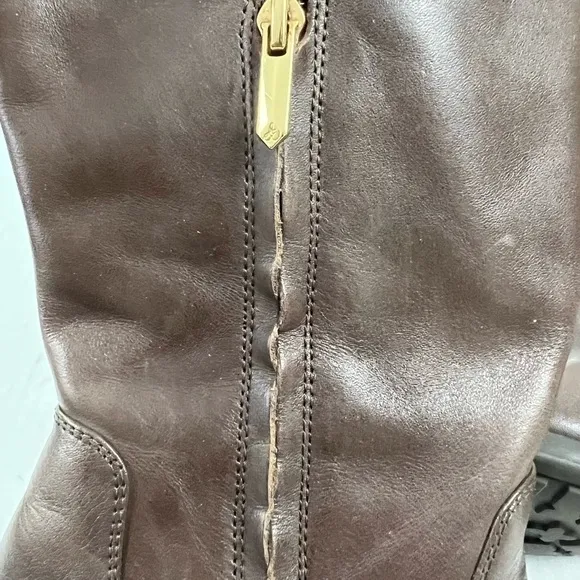 Sam Edelman Patton 2 Brown Leather Riding Boots - Size 8