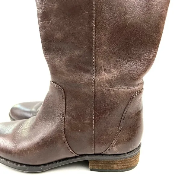 Sam Edelman Patton 2 Brown Leather Riding Boots - Size 8