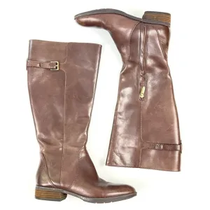 Sam Edelman Patton 2 Brown Leather Riding Boots - Size 8