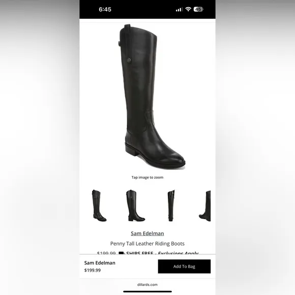 Sam Edelman Penny Riding Boots - 9.5 - Wide Calf