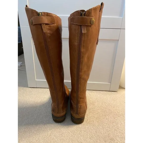 Sam Edelman Penny Riding Leather Boots 9.5 Tan
