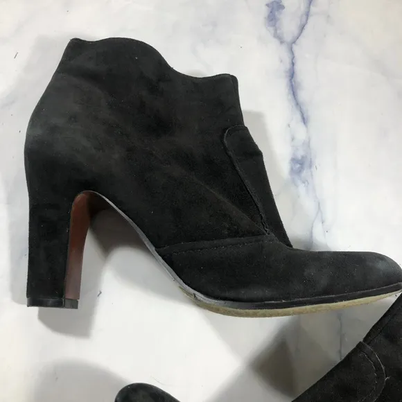 Sam Edelman Sofia Black Suede Heeled Booties