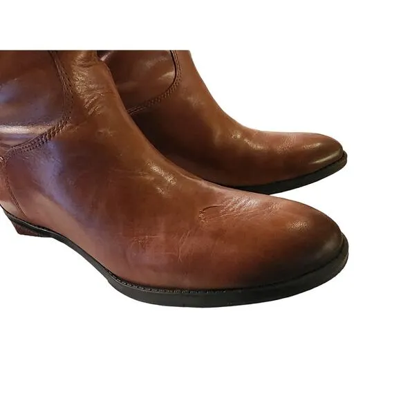 Sam Edelman Womens Calf Leather Riding Boot Whisky Leather, Size 7W - $199 MSRP