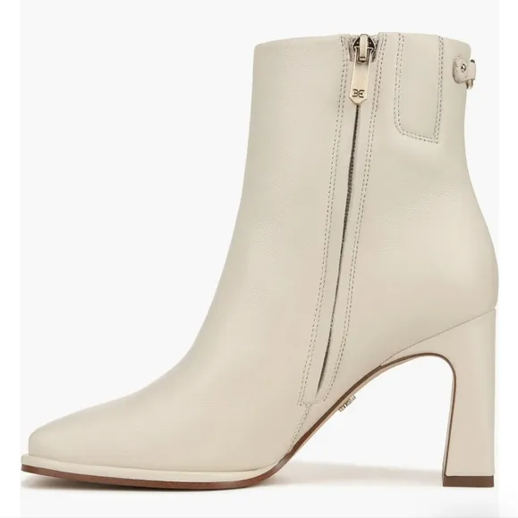 Sam Edelman womens Irie Leather Heeled Square toe Booties Size 12