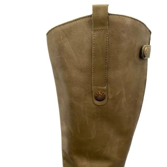 Sam Edelman Women's Penny Leather Distressed Riding Boots