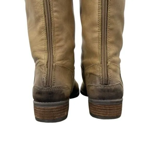 Sam Edelman Women's Penny Leather Distressed Riding Boots