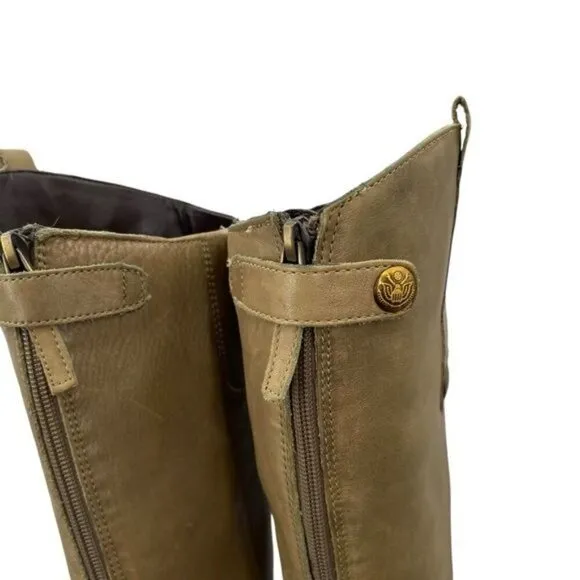 Sam Edelman Women's Penny Leather Distressed Riding Boots