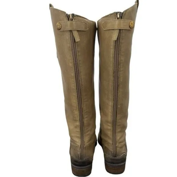 Sam Edelman Women's Penny Leather Distressed Riding Boots