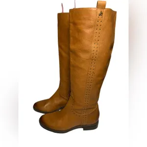 Sam Edelman Womens Prina 2 Whiskey Leather Riding Boots Size 6.5
