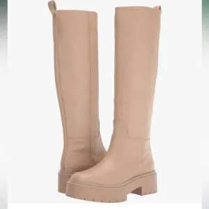 Sam Edelman x Anthropologie Larina Tall Leather Waterproof Boots In beige