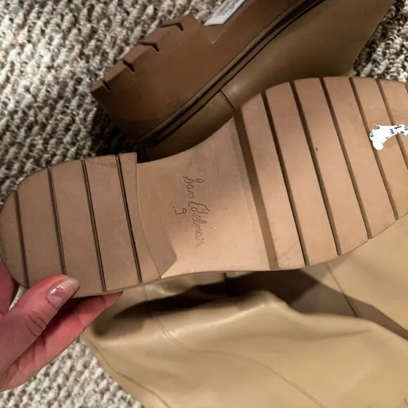 Sam Edelman x Anthropologie Larina Tall Leather Waterproof Boots In beige