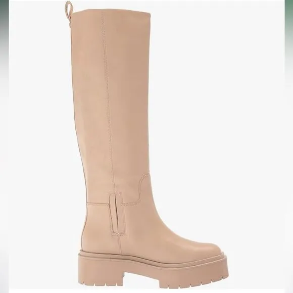 Sam Edelman x Anthropologie Larina Tall Leather Waterproof Boots In beige