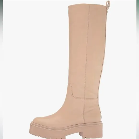Sam Edelman x Anthropologie Larina Tall Leather Waterproof Boots In beige