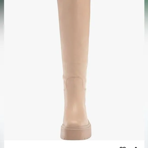 Sam Edelman x Anthropologie Larina Tall Leather Waterproof Boots In beige