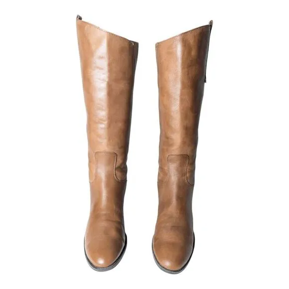 SAM EDELMAN Penny Whiskey Leather Riding Boot Size 9M