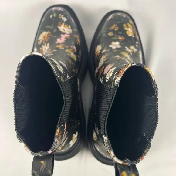Sanctuary Womens‎ Boots Tredon Chelsea Floral Chunky Heel Lug Sole Y2K Size 5