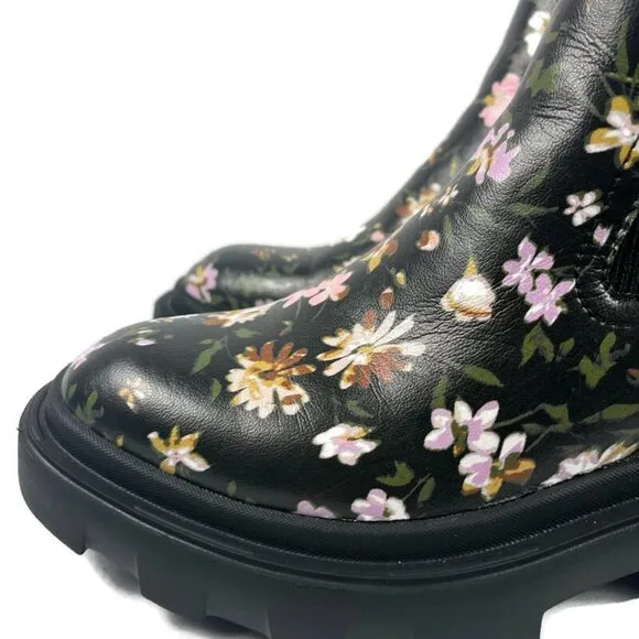 Sanctuary Womens‎ Boots Tredon Chelsea Floral Chunky Heel Lug Sole Y2K Size 5