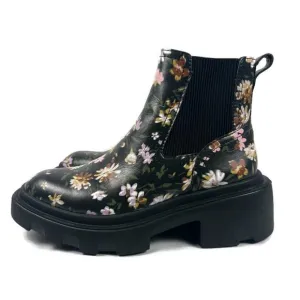 Sanctuary Womens‎ Boots Tredon Chelsea Floral Chunky Heel Lug Sole Y2K Size 5