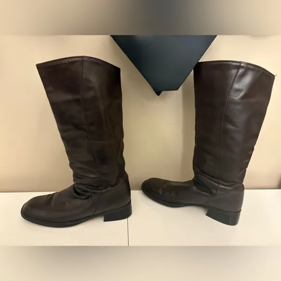 Santana Canada Waterproof Tall Boots Knee High Brown Leather Women’s Size 10