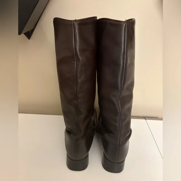 Santana Canada Waterproof Tall Boots Knee High Brown Leather Women’s Size 10