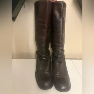 Santana Canada Waterproof Tall Boots Knee High Brown Leather Women’s Size 10