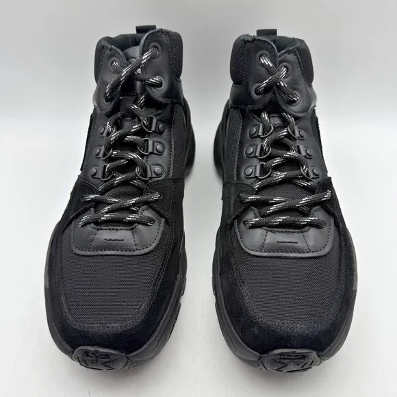 SAS Mens Hi Country-Y Hiking Boots 9 M Black Cast Iron Lace Up Lightweight NIB