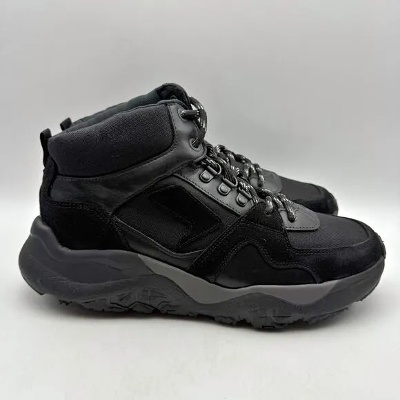 SAS Mens Hi Country-Y Hiking Boots 9 M Black Cast Iron Lace Up Lightweight NIB