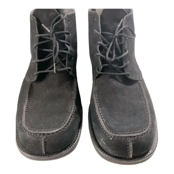 Scandro Mens Size EU 43US 10 Black Boots Suede Uppers Lace Up