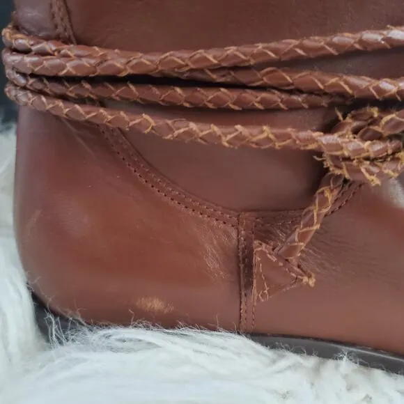 Scruples Brown Soft Leather Riding Boots 6.5