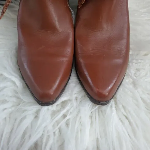 Scruples Brown Soft Leather Riding Boots 6.5