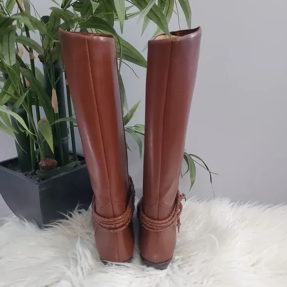 Scruples Brown Soft Leather Riding Boots 6.5
