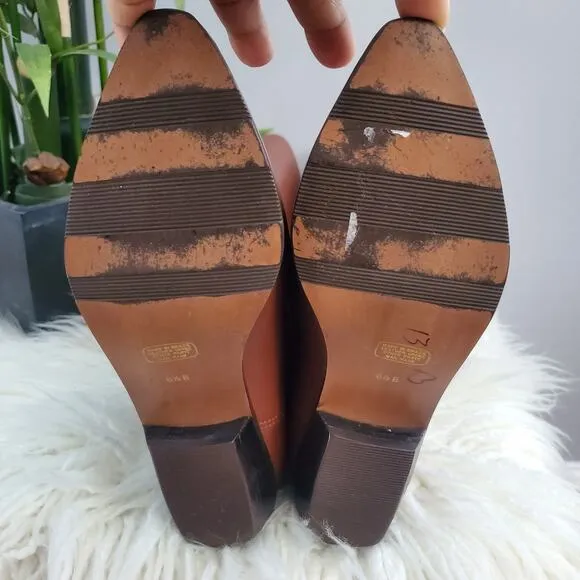 Scruples Brown Soft Leather Riding Boots 6.5