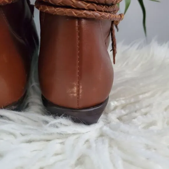 Scruples Brown Soft Leather Riding Boots 6.5