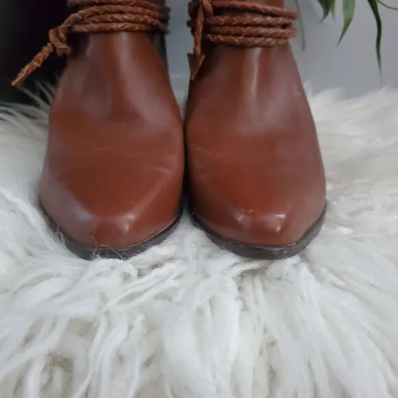 Scruples Brown Soft Leather Riding Boots 6.5